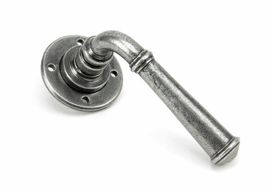 From The Anvil Pewter Regency Lever Handles on Rose