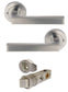 LINEA Satin Chrome Lever on Rose Door Handles Sets/ Accessories / Latch / Hinges