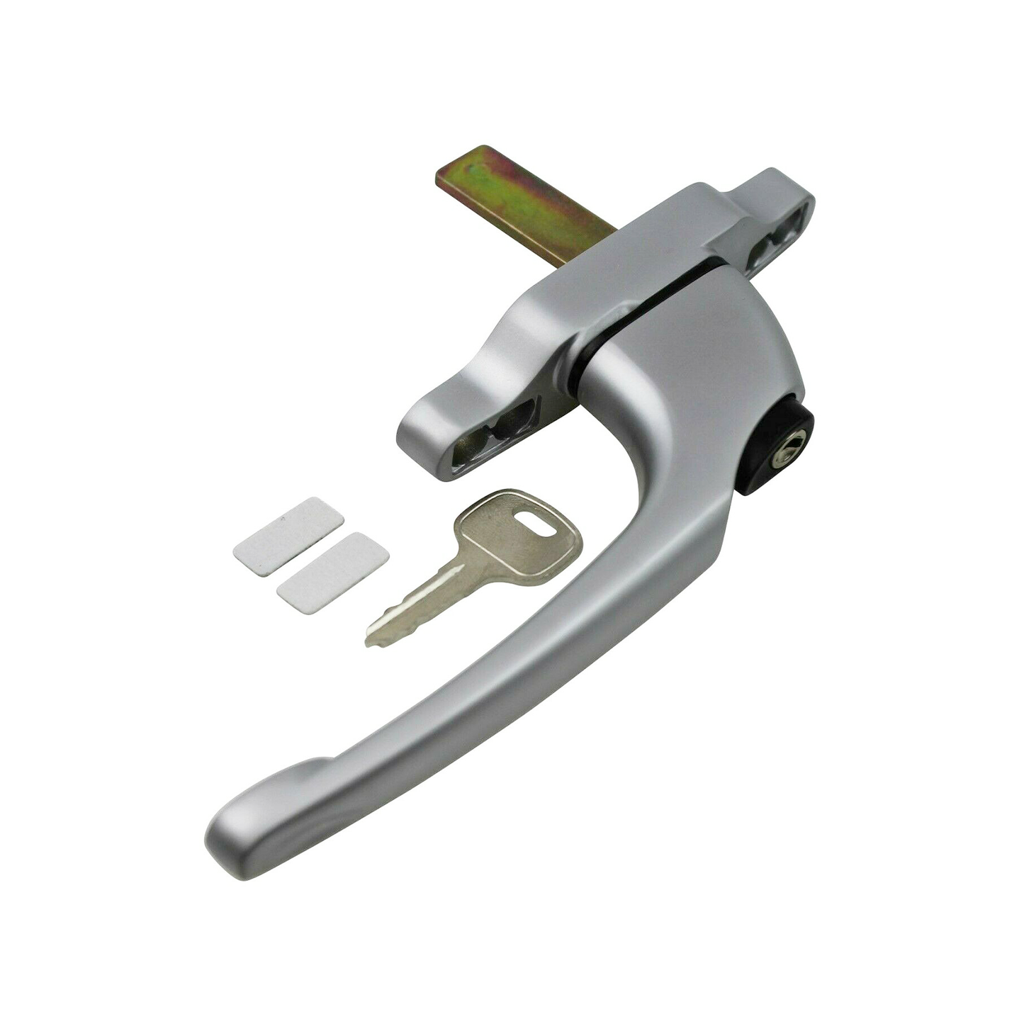 Cadenza Aluminium Window Handle Tongue (spade) Driven Silver - Left Hand