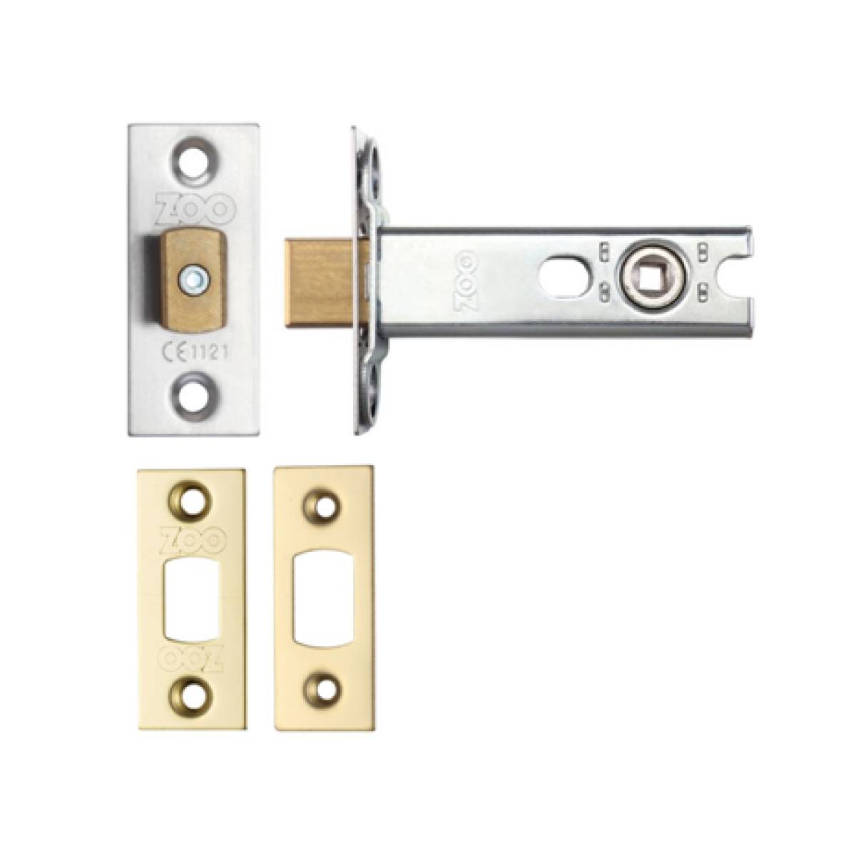 Polished Brass Bathroom Thumb Turn Release + 64mm Deadbolt Lock Toilet Door Set