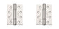 DOOR HINGES FIRE RATED Heavy Duty Pair Grade 14 Stainless Steel Butt Hinge 4x3"