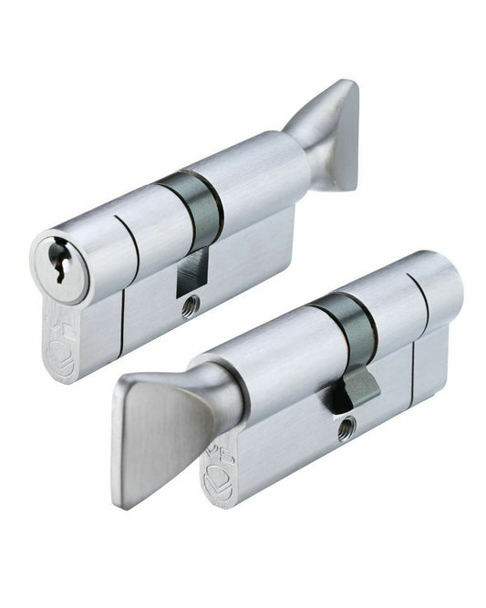 Keyed Alike Euro Profile Cylinder Thumb Turn Anti Snap Security Lock uPVC Door