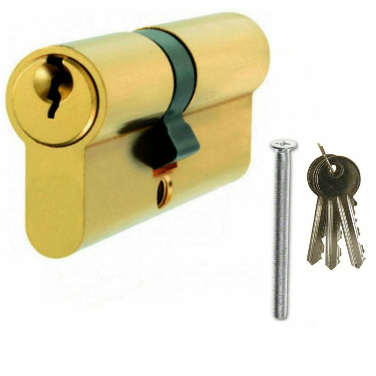 Brass Upvc Door Lock 60mm 30/30 Double Euro Profile Anti Drill Cylinder Barrel