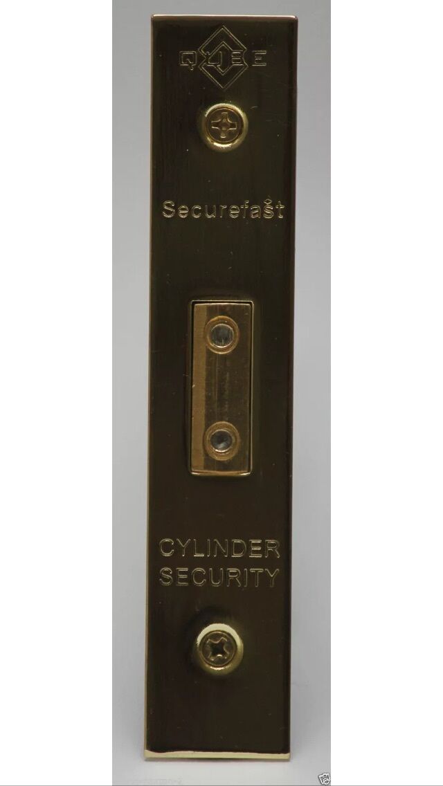 Securefast - Qube Oval Profile Mortice Dead Lock 3 " 76 mm Polished Brass Finish