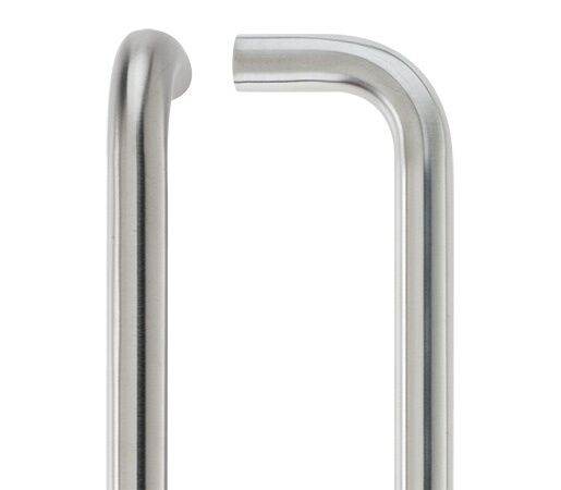 Single D Shape Door Pull Handle Vier Architectural Stainless Steel 19 x 425mm