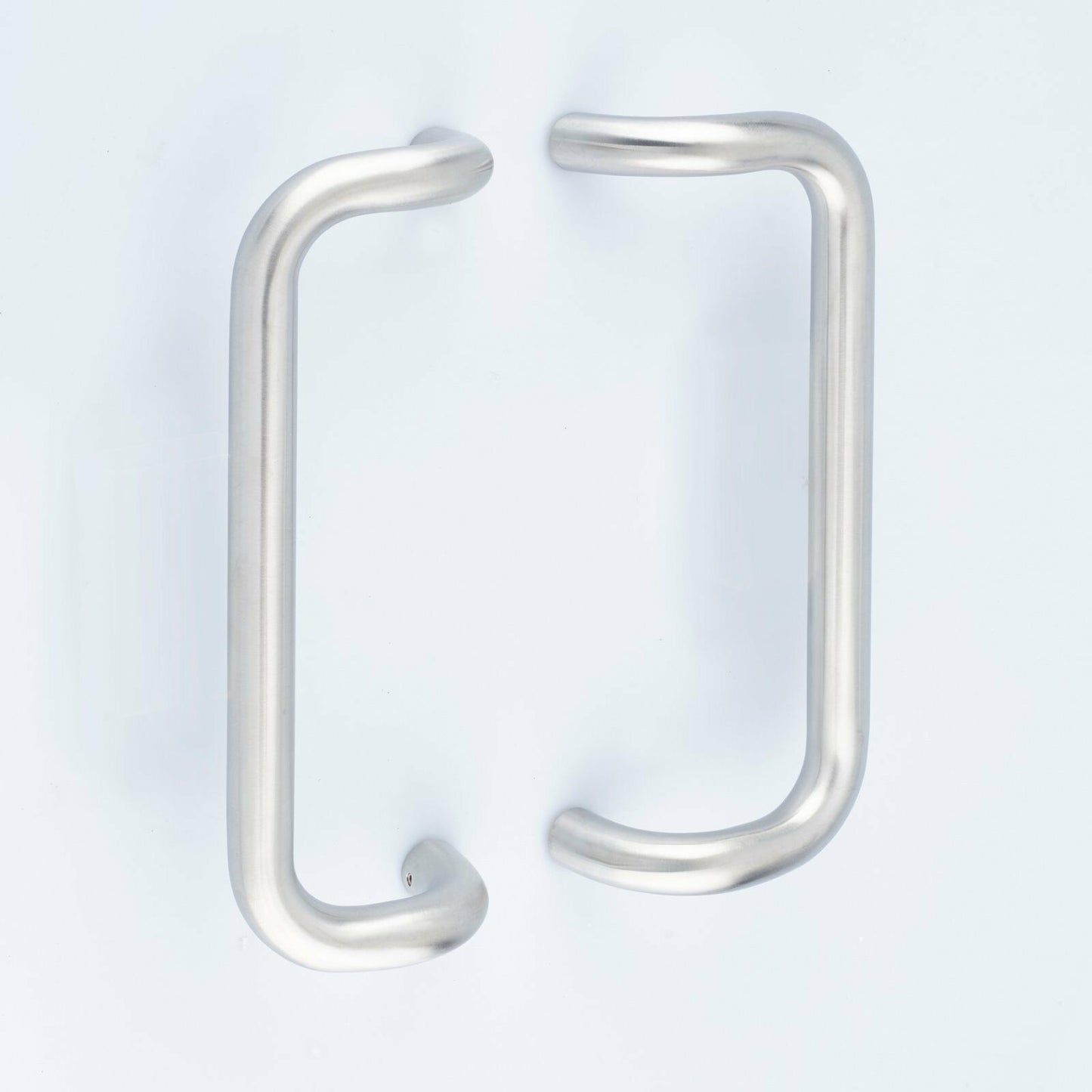 Satin Stainless Steel Cranked Back to Back Door Pull Handles (Pair) 600mm x 32mm