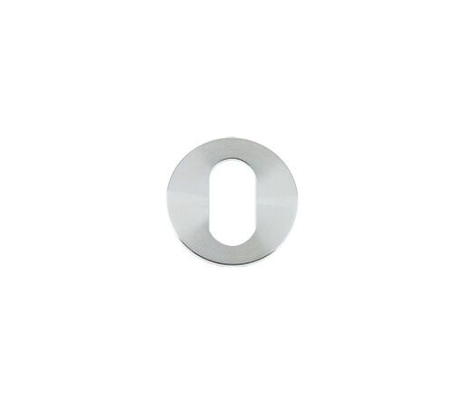 VS003 - Single Satin Stainless Steel Designer Escutcheon Oval Key Hole Cover