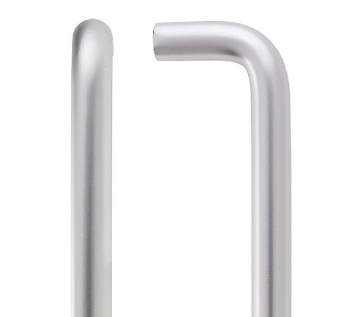ZCAD225BSA - Pair Of Back To Back Satin Aluminium D Shape Pull Handle 19 x 225mm