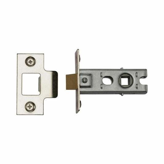 Dual Tone Bar Polished / Satin Chrome Door Handle Set (Lever Latch Set)
