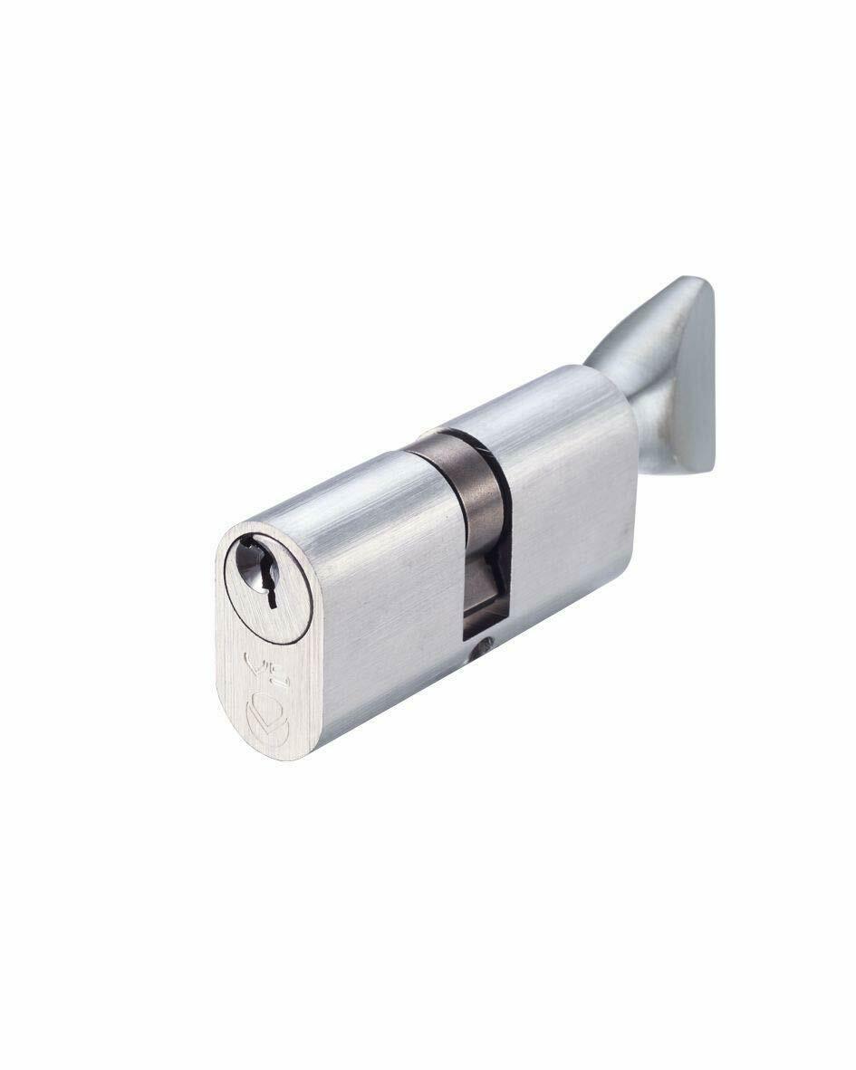 Oval Profile Thumb Turn Door Security Cylinder Lock Barrel *Anti Drill & Pick*