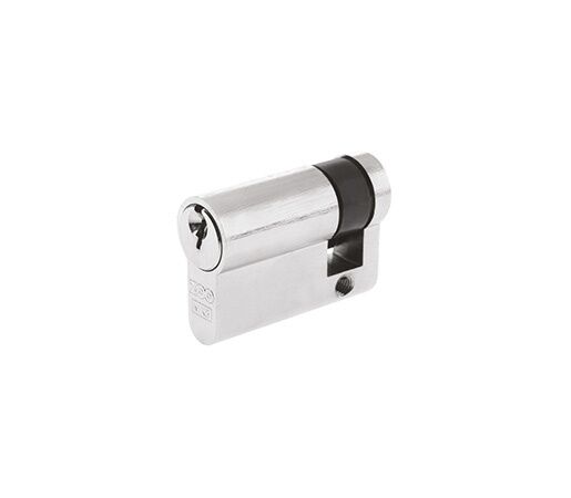 Satin Chrome Upvc Door Lock 55mm Single Euro Profile Anti Drill & Pick Cylinder