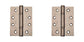 DOOR HINGES FIRE RATED Heavy Duty Pair Grade 14 Stainless Steel Butt Hinge 4x3"
