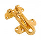 8698 - Polished Brass Door Resrictor Heavy Duty Security Door Chain Limiter