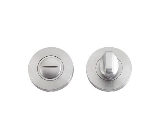 Satin Stainless Steel Door Handle Pack With Lock (Internal Bathroom Set)