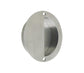 Half Moon Flush / Recessed Pull Sliding Door Handle Satin Stainless Steel 90mm
