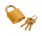 Tri Circle Brass Body Padlock Keyed Alike 63mm Complete With Thee Keys