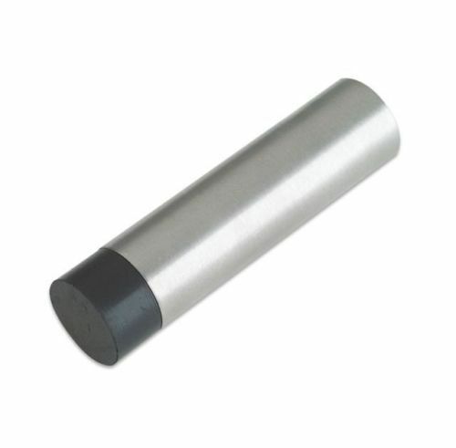 ZAS11 Zoo Hardware - 70mm Satin Stainless Steel Wall Mounted Door Stop Cylinder