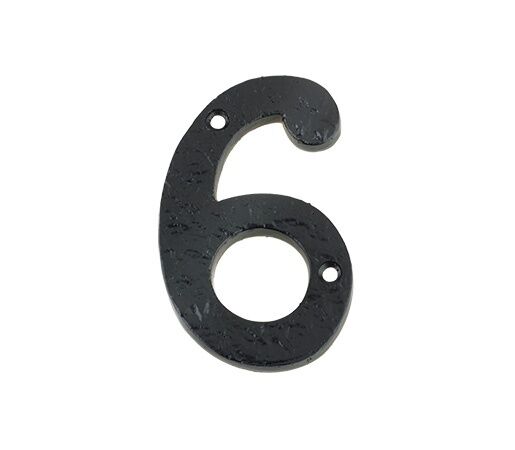 Black Antique Numbers Heavy Cast Iron Door & House Numerals / Numbers 102mm