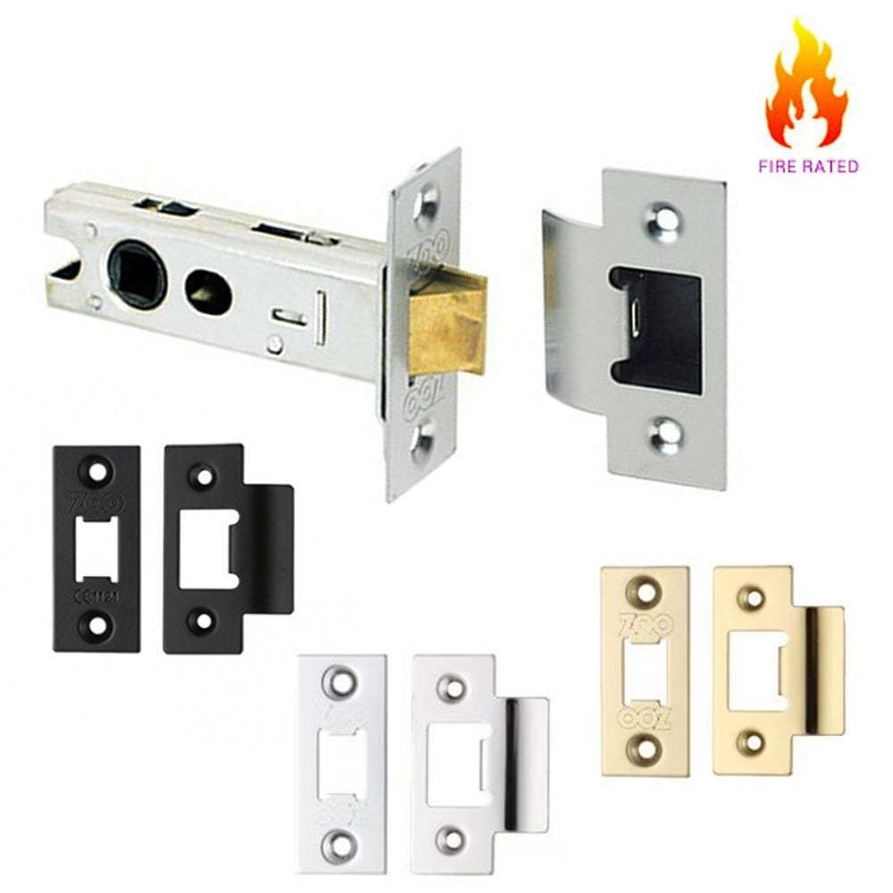 Fire Rated Architectural Tubular Mortice Door Latch - Various Sizes & Finishes