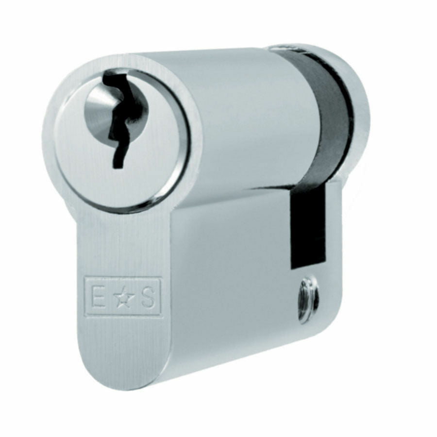 Satin Chrome Upvc Door Lock 40mm Single Euro Profile Anti Drill Cylinder