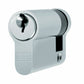 Upvc Door Lock 65 mm Single Euro Profile Anti Drill Cylinder Free Fast Delivery