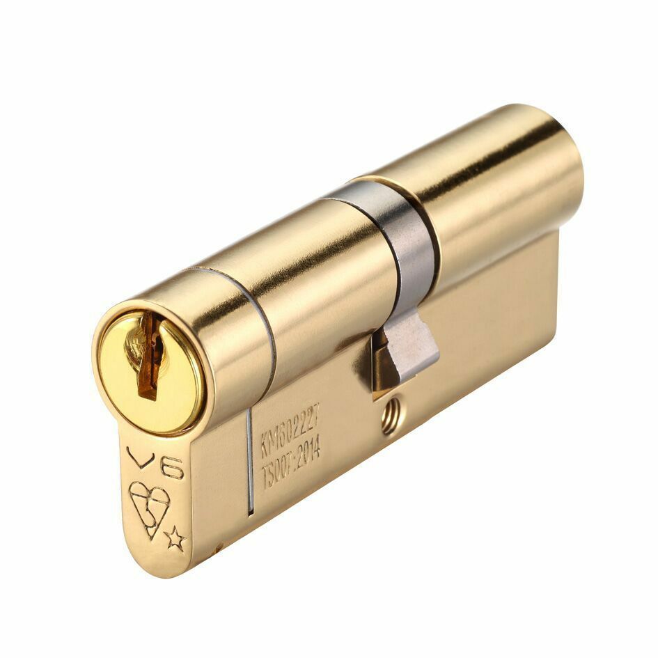 Keyed Alike Euro Profile Anti Snap Security Kitemarked Offset Door Cylinder Lock