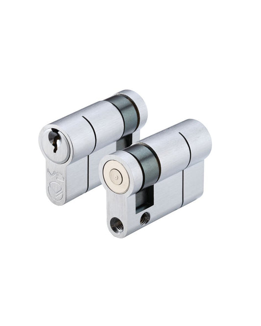 Euro Profile Anti Snap Door Cylinder Half/Single Adjustable Cam Lock Barrel Keyed Alike