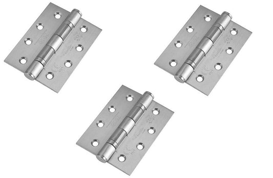 D Shape Handle on Radius Plate (Cylinder & Turn) Set -SSS FOR 45MM FIRE DOORS -H