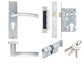Amalfi Lever on Plate, Cylinder & Turn Lockset for 44/45mm Fire Doors, SCP