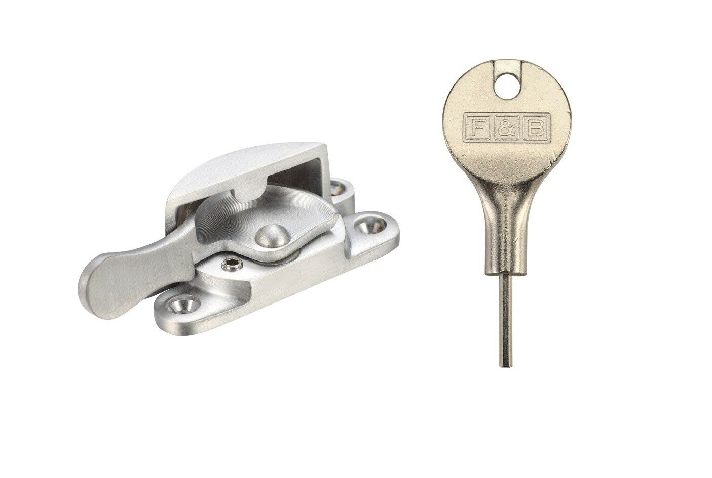 Fulton & Bray FB7LCK Lockable Fitch Fastener for Sash Windows Various Finishes