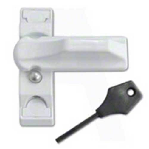 Asec Sash Jammers Stoppers for UPVC Doors & Windows with Lock White