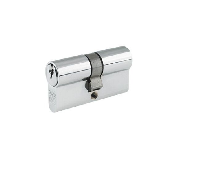 Euro Profile 5 Pin Double Cylinder, Polished Chrome Plated (60mm or 70mm)