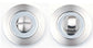 Bathroom Thumbturn Turn & Release for Door Locks BRASS/CHROME, SATIN, SATIN/CP