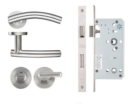 Commercial Quality Arched Lever Door Handle Locksets for 45mm Fire Doors