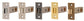 76mm JIGTECH Rectangular Door Latch 57mm Backset Chrome, Satin, Black, Brass
