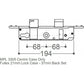 Fullex Type A Replacement uPVC Gear Box Door Lock Centre Case 37mm / 68mm