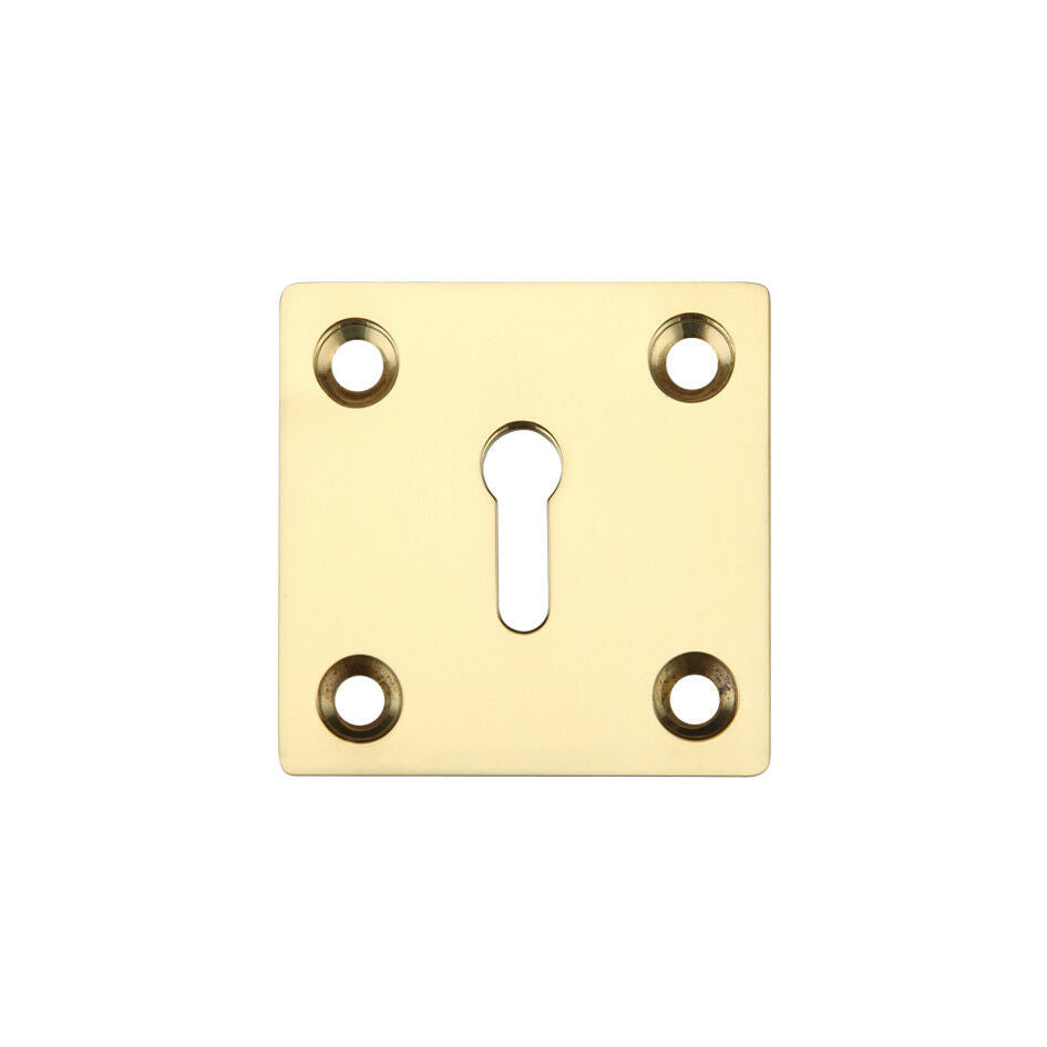 Modern Square Standard Lock Profile Escutcheons In Various Finishes