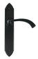 From The Anvil Black Gothic Curved Handles Lock, Latch & Bathroom
