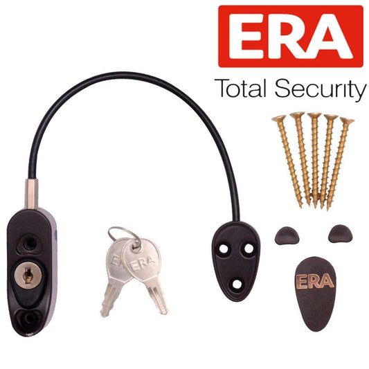 ERA BRANDED CABLE RESTRICTOR LOCK Window/Door Child Safety Security Wire Catch