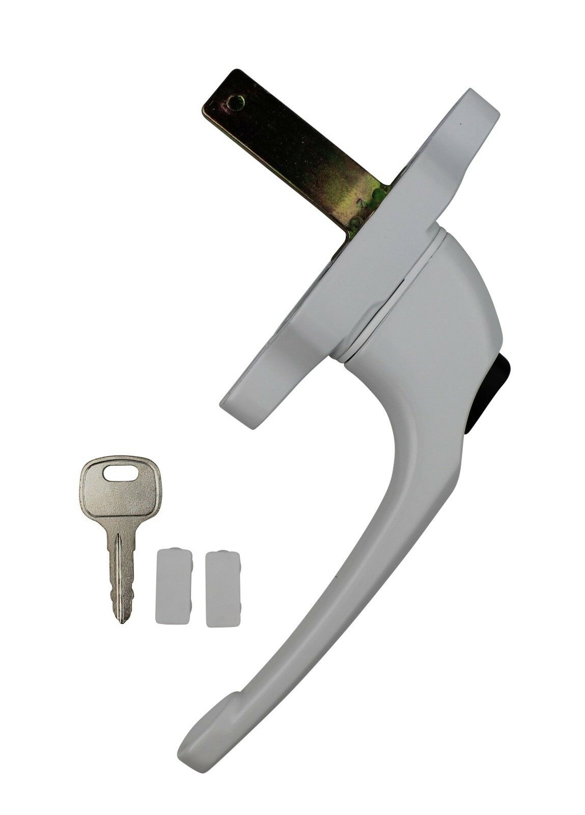 Cadenza Aluminium Window Handle Tongue (spade) Driven White Left Hand