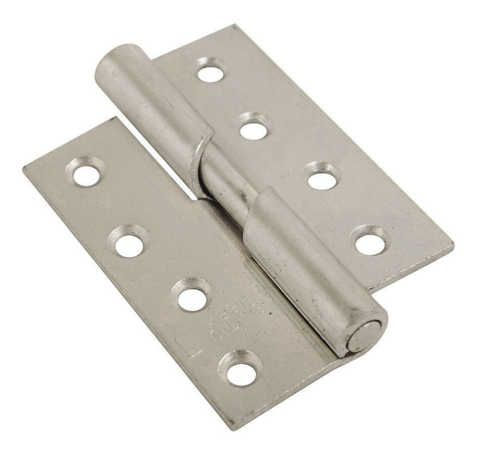 Steel Rising Butt Hinges Brass or Bright Zinc 3 Inch 4 Inch Left or Right Pairs