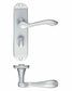 FB023SC Arundel Lever Handle on 175 x 42mm Bathroom Backplate Satin Chrome