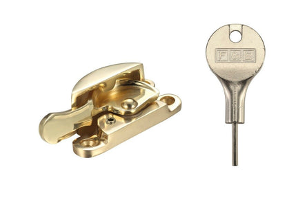 Fulton & Bray FB7LCK Lockable Fitch Fastener for Sash Windows Various Finishes