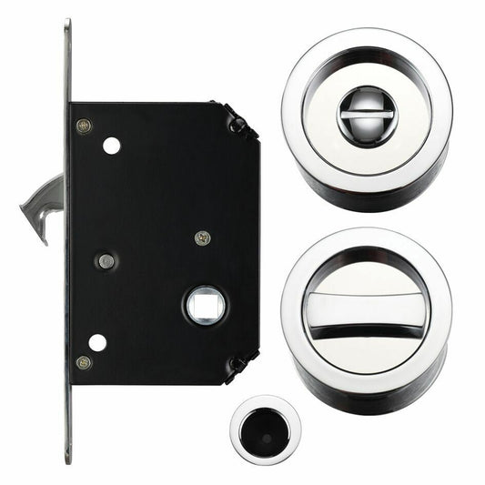 Sliding Door Lock Set Suitable for 35mm - 45mm Thick Doors Various Finishes