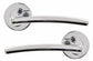 JIGTECH Quick Fit System CONDOR Lever on Rose Door Handles Chrome /Satin WC Sets