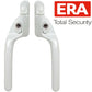 HIGH SECURITY WHITE ERA CRANKED WINDOW HANDLE Espag Offset Key Locking PVC Lock