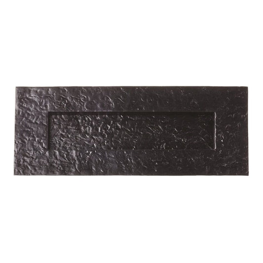 Traditional Letter Plate Black Antique 254mm x 102mm