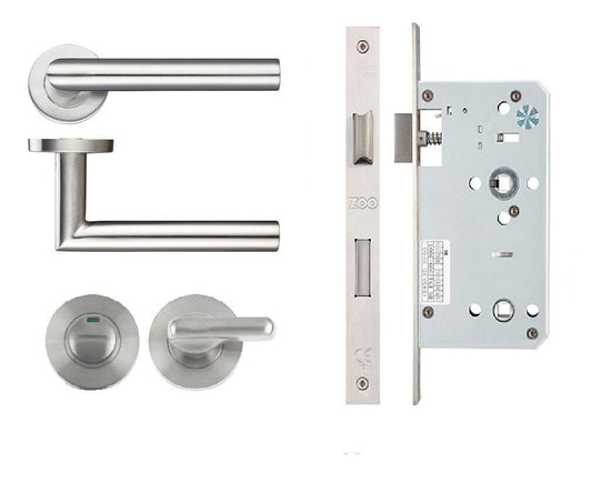 Commercial Quality Mitred Lever Door Handle Locksets for 45mm Fire Doors.