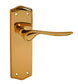Wellington Door Handles Brass, Chrome or Satin Chrome Latch, Lock or Bathroom