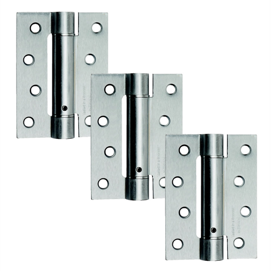 Single Action Fire Rated Door Hinges Self Closing Adjustable Spring Chrome